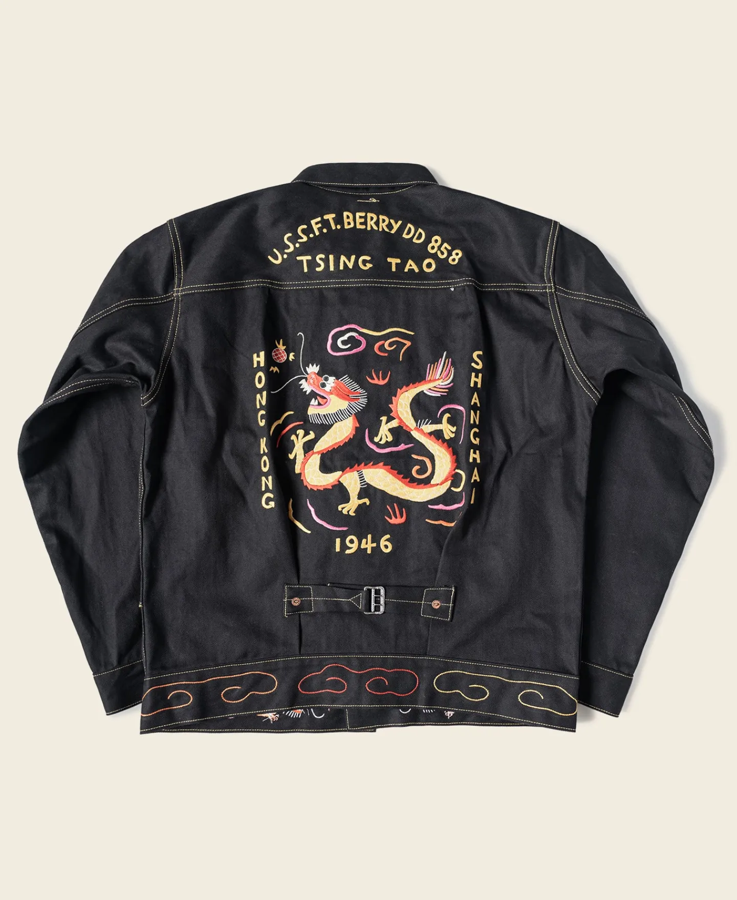 Bronson Mfg 1946 China Dragon Embroidery Souvenir Tour Jacket> Jackets & Coats