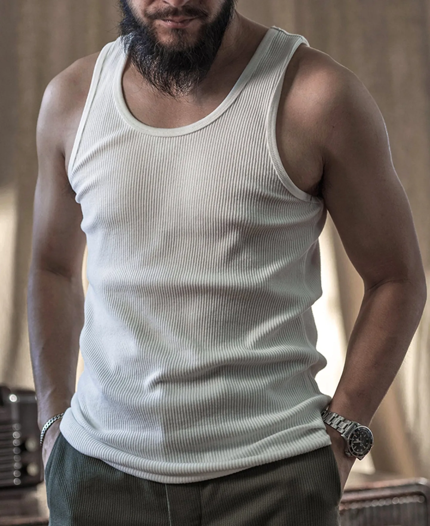 Bronson Mfg 10.5 oz Cotton Tank Top -> Underwear