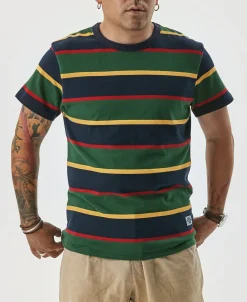 Bronson Mfg 9.8 oz IVY Style Striped T-Shirt -><noscript><img width=