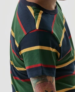Bronson Mfg 9.8 oz IVY Style Striped T-Shirt -><noscript><img width=