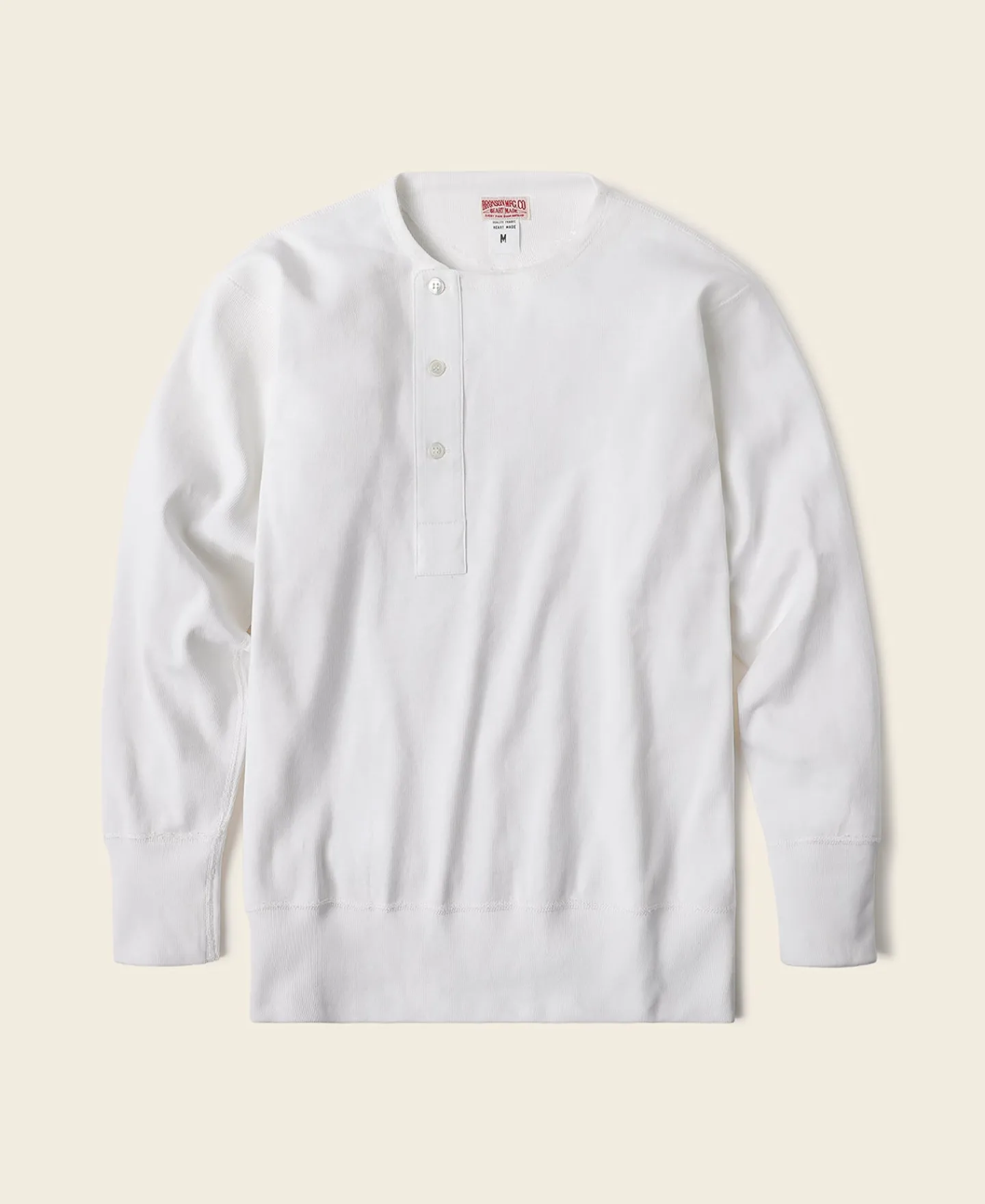 Bronson Mfg 14 oz Side Closing Henley Shirt -> Long Sleeve T-Shirts|Henleys