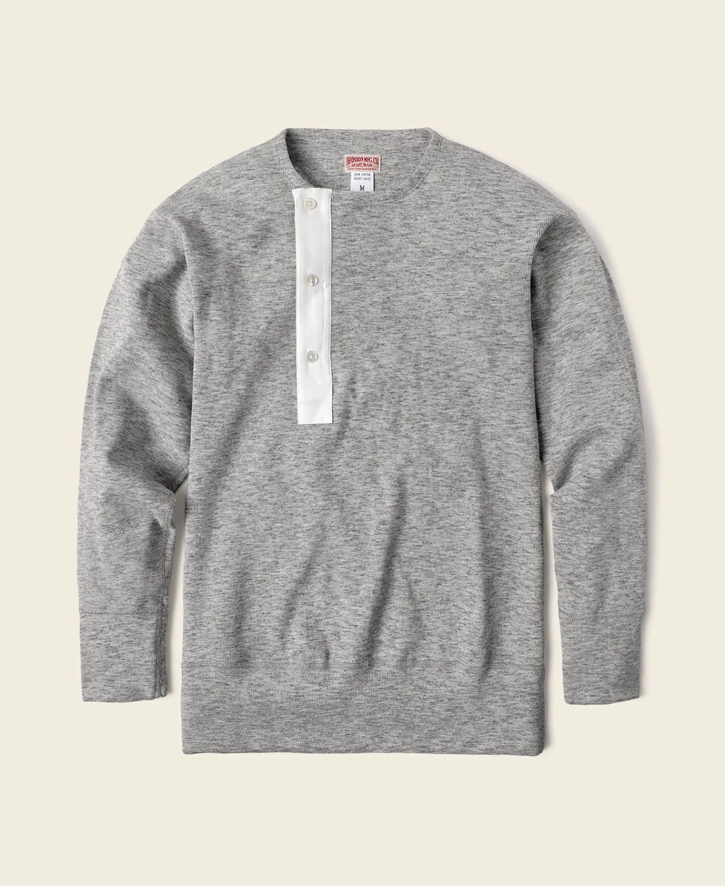 Bronson Mfg 14 oz Side Closing Henley Shirt -> Long Sleeve T-Shirts|Henleys