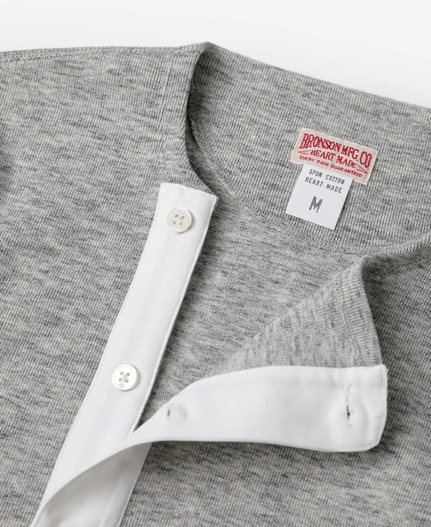 Bronson Mfg 14 oz Side Closing Henley Shirt -> Long Sleeve T-Shirts|Henleys