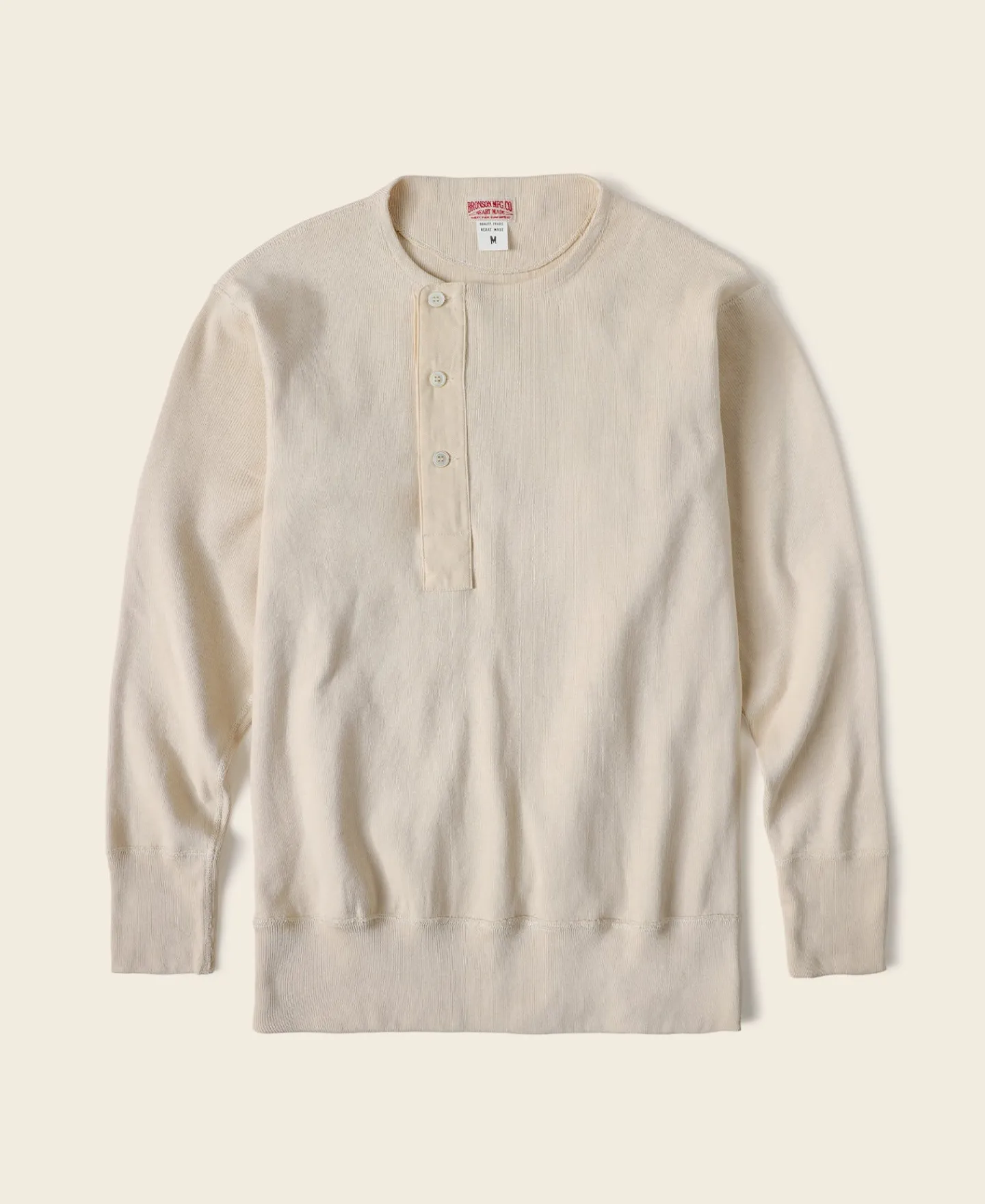 Bronson Mfg 14 oz Side Closing Henley Shirt -> Long Sleeve T-Shirts|Henleys