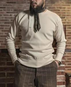 Bronson Mfg 14 oz Side Closing Henley Shirt -><noscript><img width=