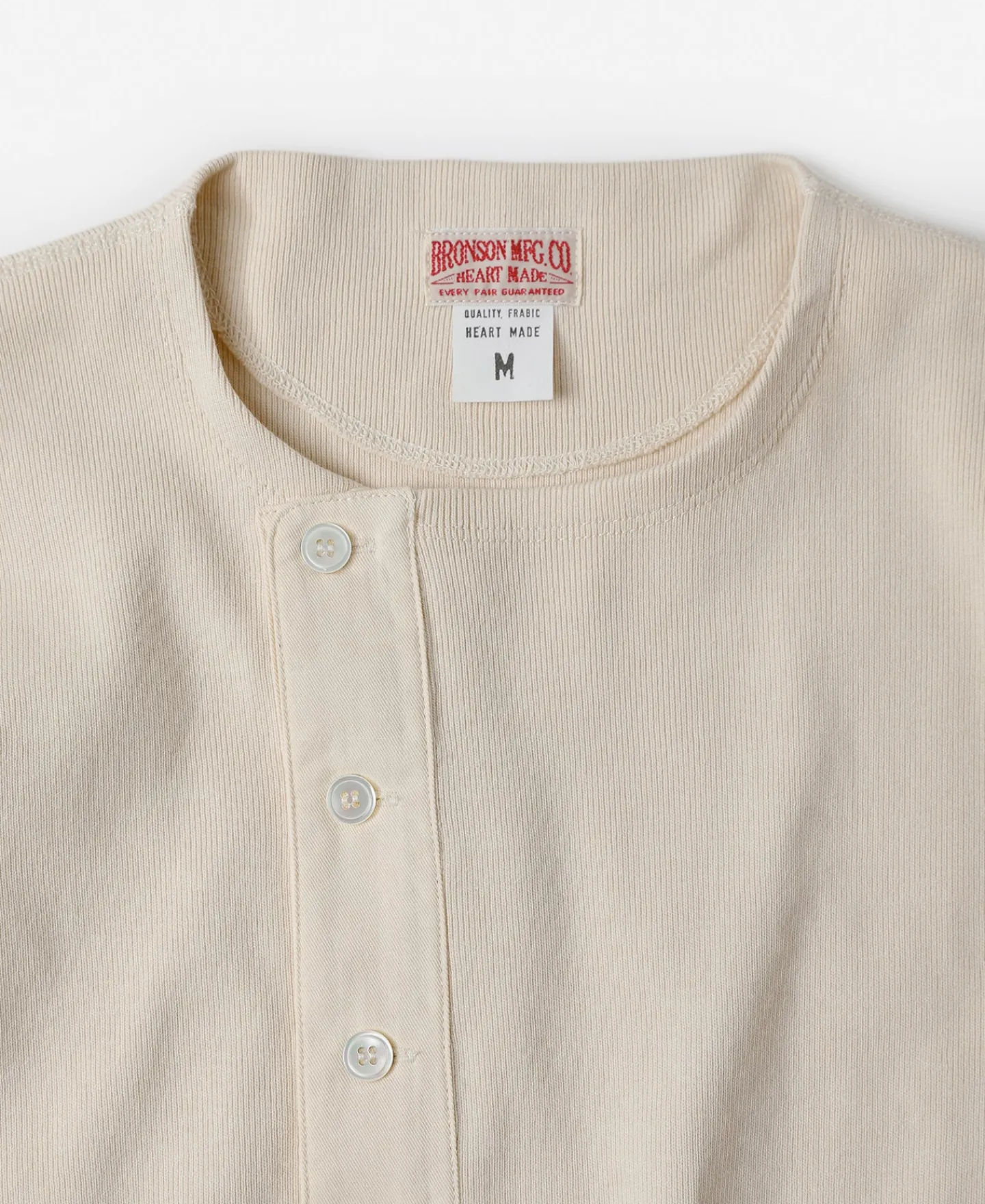 Bronson Mfg 14 oz Side Closing Henley Shirt -> Long Sleeve T-Shirts|Henleys