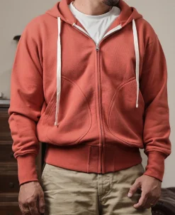 Bronson Mfg 17.5 oz Terry Cloth Full-Zip Hoodie -><noscript><img width=