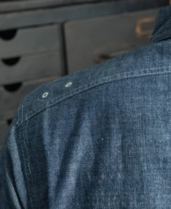 Bronson Mfg 1943 Slub Cotton Chambray Work Shirt><noscript><img width=