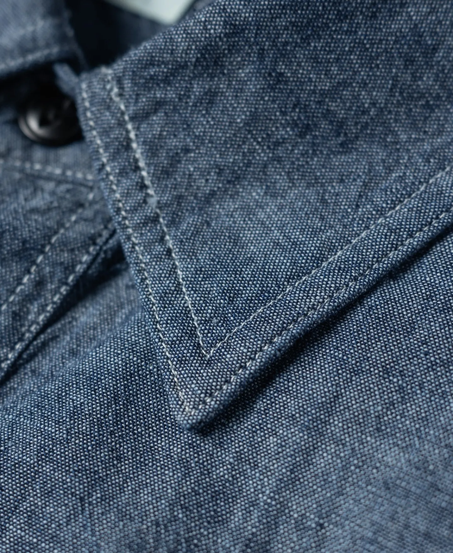 Bronson Mfg 1943 Slub Cotton Chambray Work Shirt> Short Sleeve Shirts