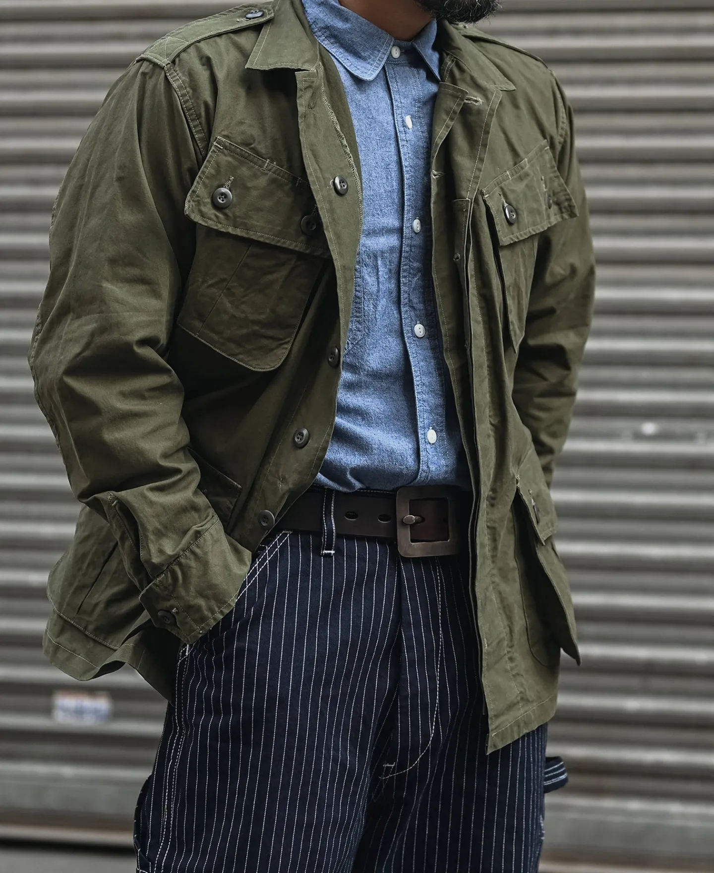 Bronson Mfg 1963 1st Model Tropical Jungle Fatigue Jacket> Jackets & Coats