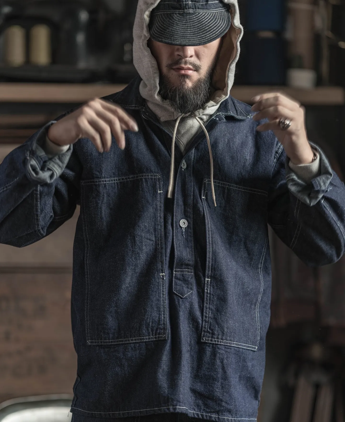 Bronson Mfg 1935 US Army CCC Fatigue Jumper> Denim Jackets|Jackets & Coats