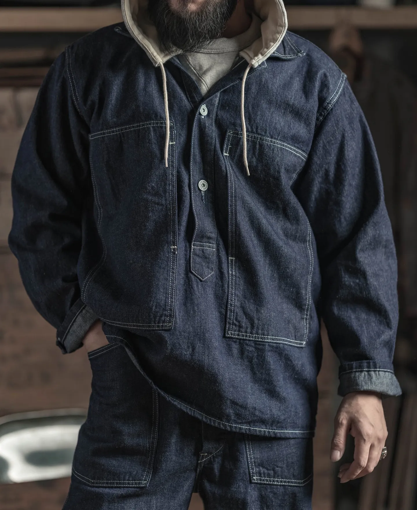 Bronson Mfg 1935 US Army CCC Fatigue Jumper> Denim Jackets|Jackets & Coats