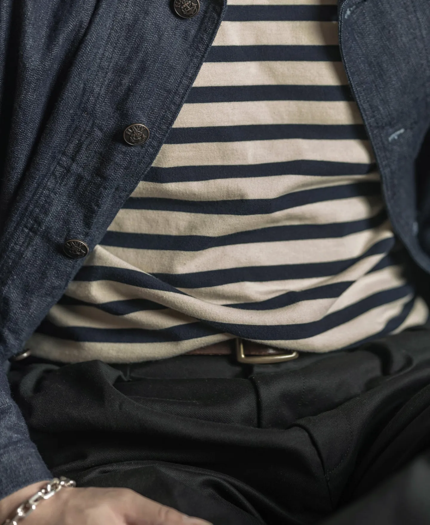 Bronson Mfg Breton Stripe Long Sleeve T-Shirt> Long Sleeve T-Shirts