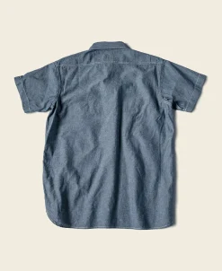 Bronson Mfg Chambray Short Sleeve Work Shirt> Short Sleeve Shirts
