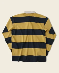 Bronson Mfg Classic Fit Striped Jersey Rugby Shirt -> Long Sleeve T-Shirts