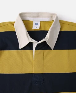 Bronson Mfg Classic Fit Striped Jersey Rugby Shirt -><noscript><img width=