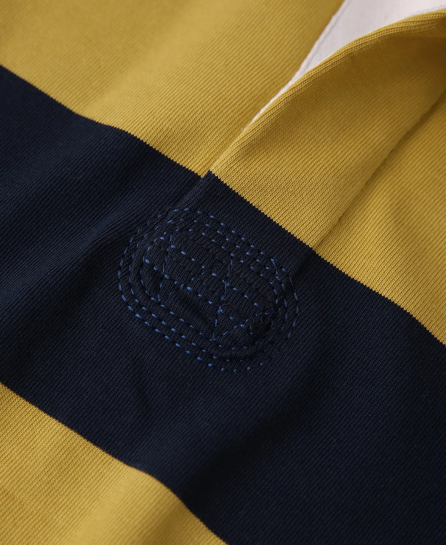 Bronson Mfg Classic Fit Striped Jersey Rugby Shirt -> Long Sleeve T-Shirts