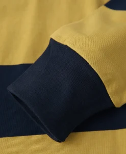 Bronson Mfg Classic Fit Striped Jersey Rugby Shirt -><noscript><img width=