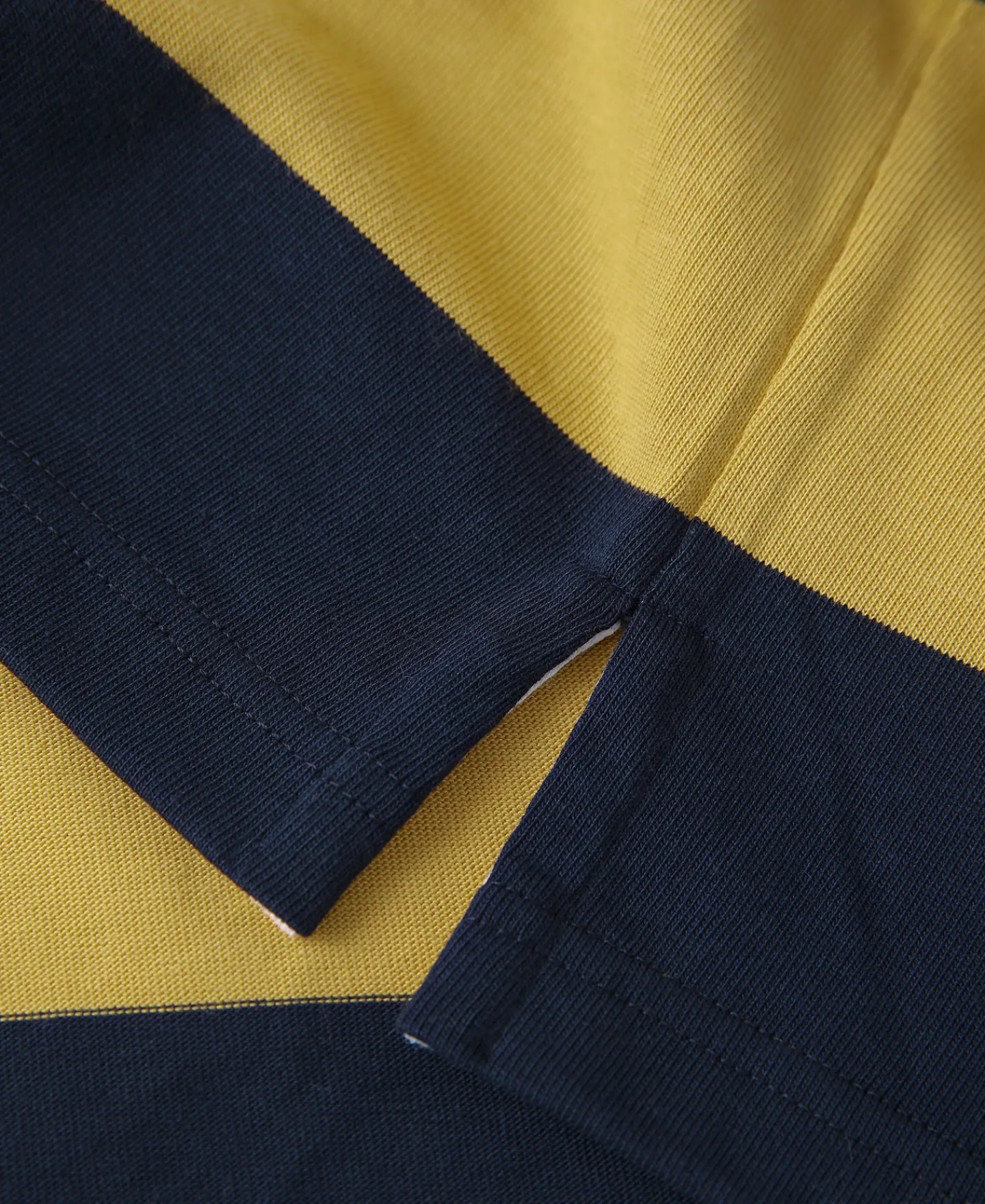 Bronson Mfg Classic Fit Striped Jersey Rugby Shirt -> Long Sleeve T-Shirts