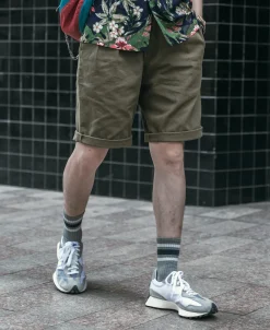 Bronson Mfg Classic Straight Leg Double Pleated Shorts -><noscript><img width=