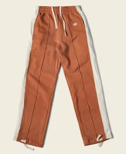 Bronson Mfg Classic Straight-Leg Striped Logo-Embroidered Cotton-Terry Sweatpants -> Pants & Trousers|Sweatpants