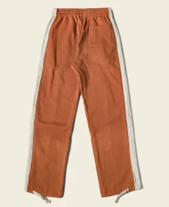 Bronson Mfg Classic Straight-Leg Striped Logo-Embroidered Cotton-Terry Sweatpants -> Pants & Trousers|Sweatpants