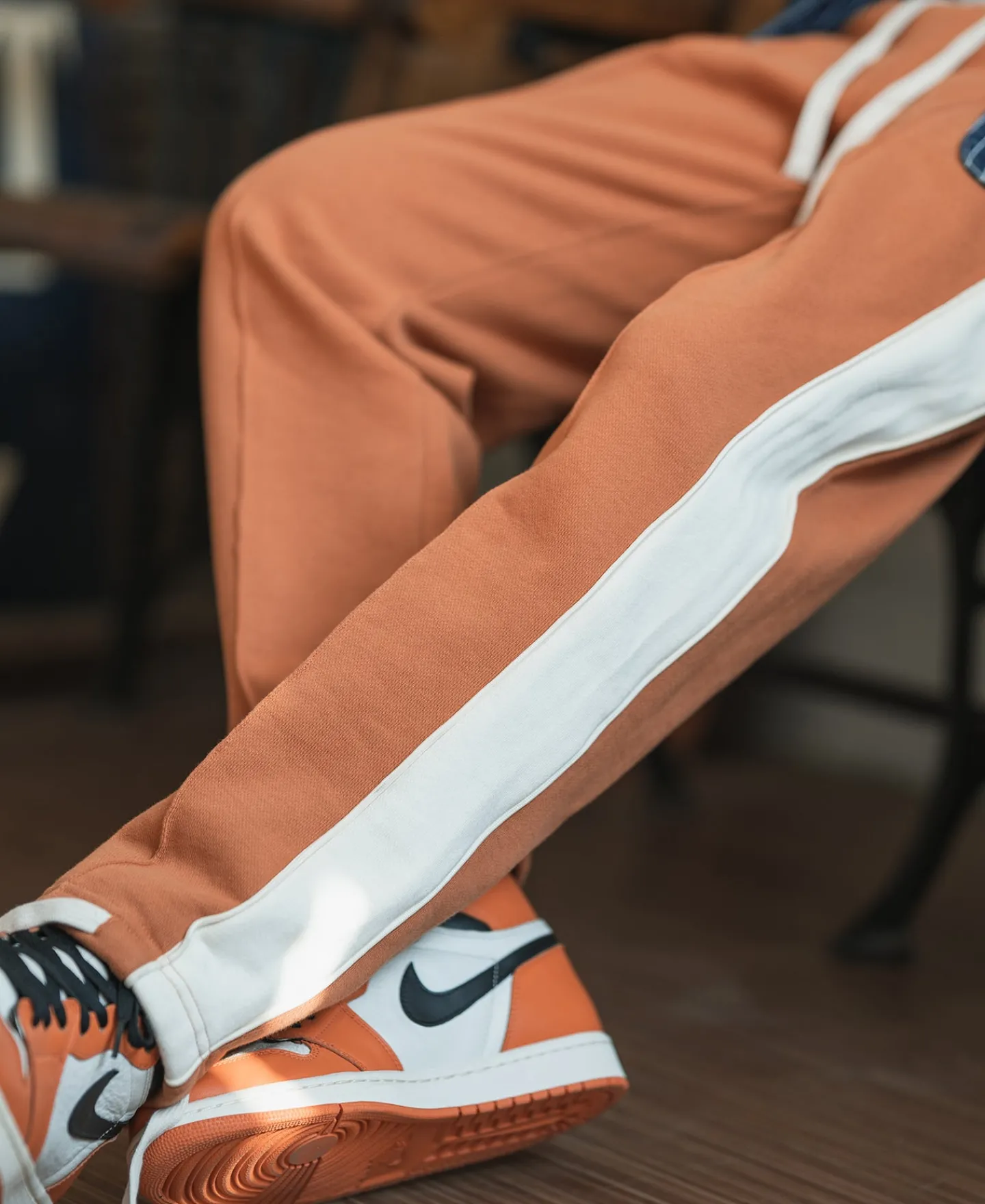 Bronson Mfg Classic Straight-Leg Striped Logo-Embroidered Cotton-Terry Sweatpants -> Pants & Trousers|Sweatpants