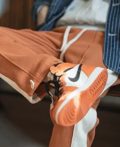 Bronson Mfg Classic Straight-Leg Striped Logo-Embroidered Cotton-Terry Sweatpants -><noscript><img width=