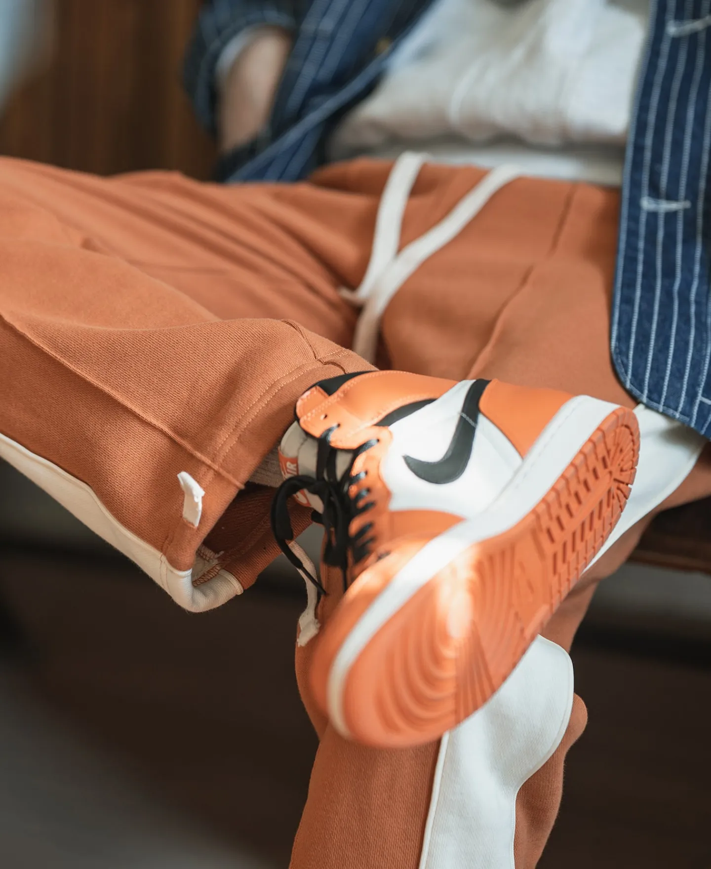 Bronson Mfg Classic Straight-Leg Striped Logo-Embroidered Cotton-Terry Sweatpants -> Pants & Trousers|Sweatpants