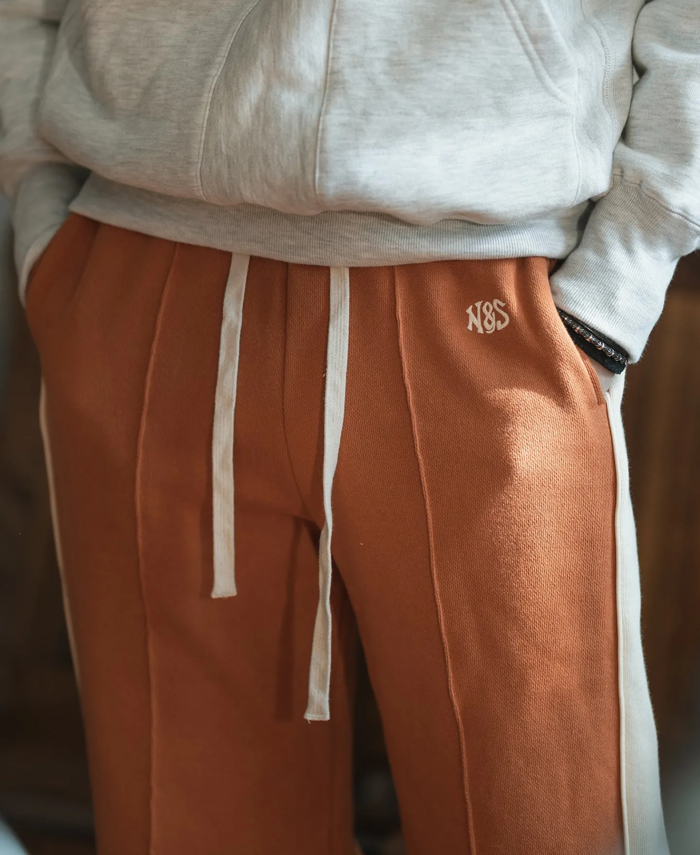 Bronson Mfg Classic Straight-Leg Striped Logo-Embroidered Cotton-Terry Sweatpants -> Pants & Trousers|Sweatpants