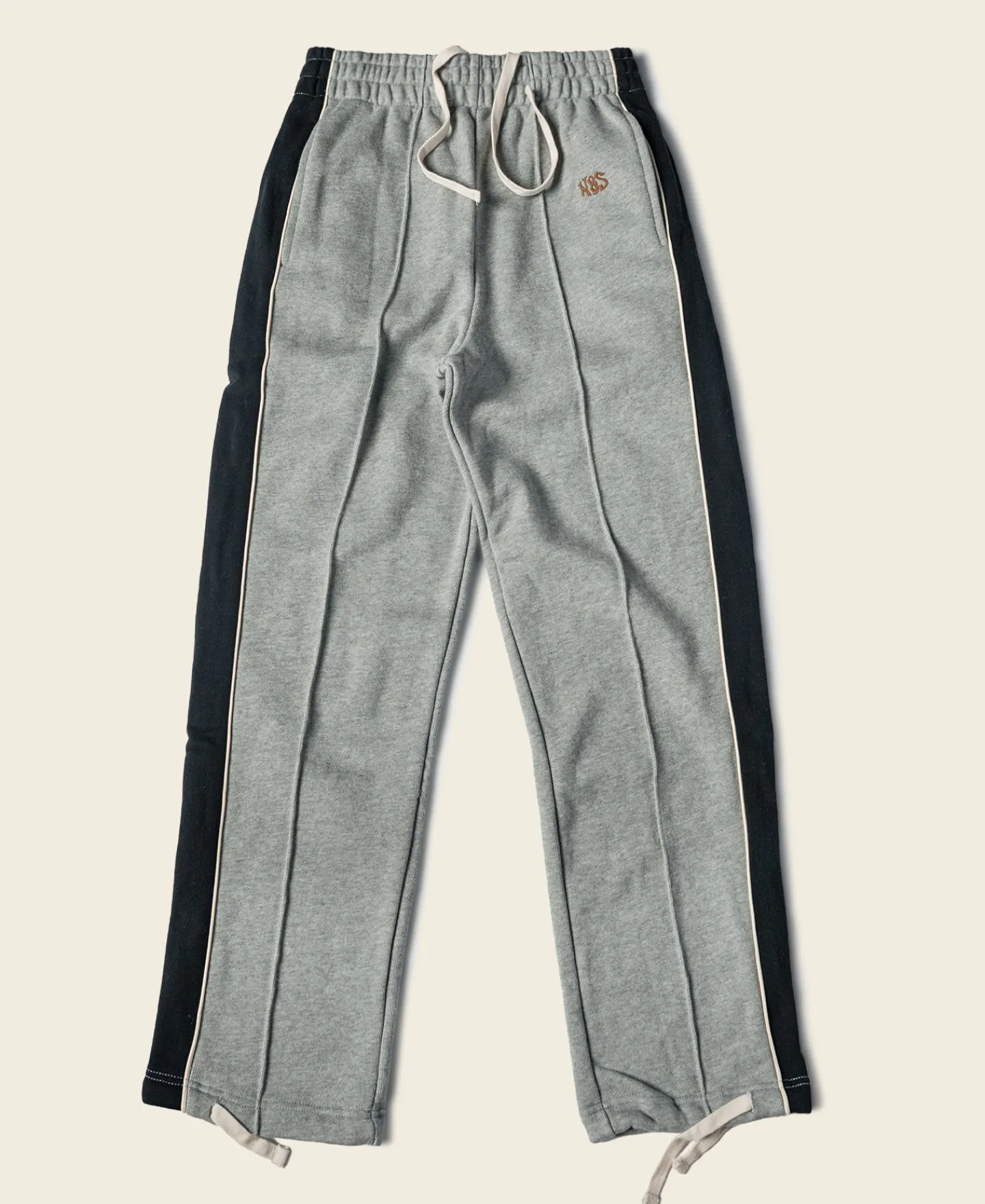 Bronson Mfg Classic Straight-Leg Striped Logo-Embroidered Cotton-Terry Sweatpants -> Pants & Trousers|Sweatpants