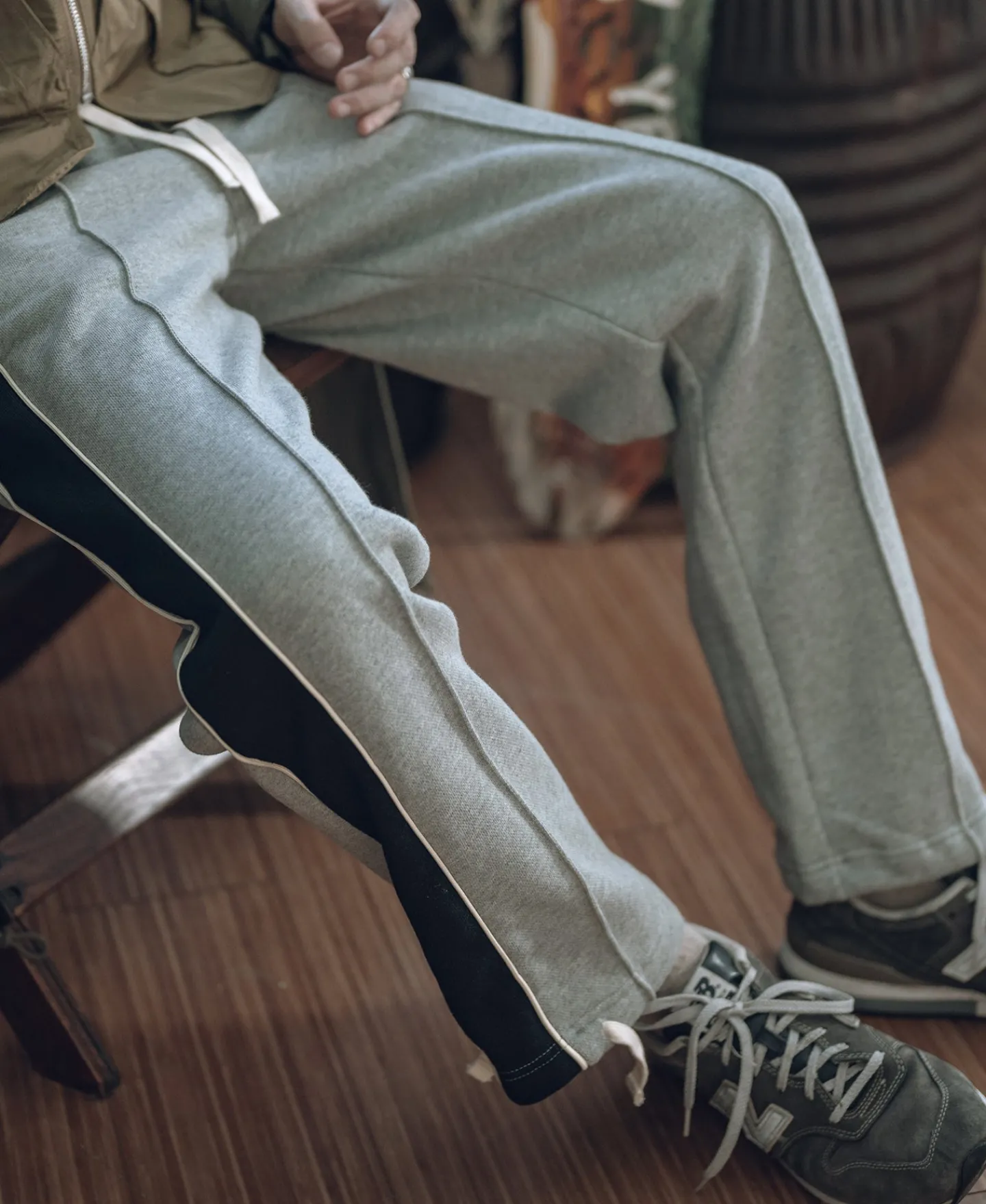 Bronson Mfg Classic Straight-Leg Striped Logo-Embroidered Cotton-Terry Sweatpants -> Pants & Trousers|Sweatpants