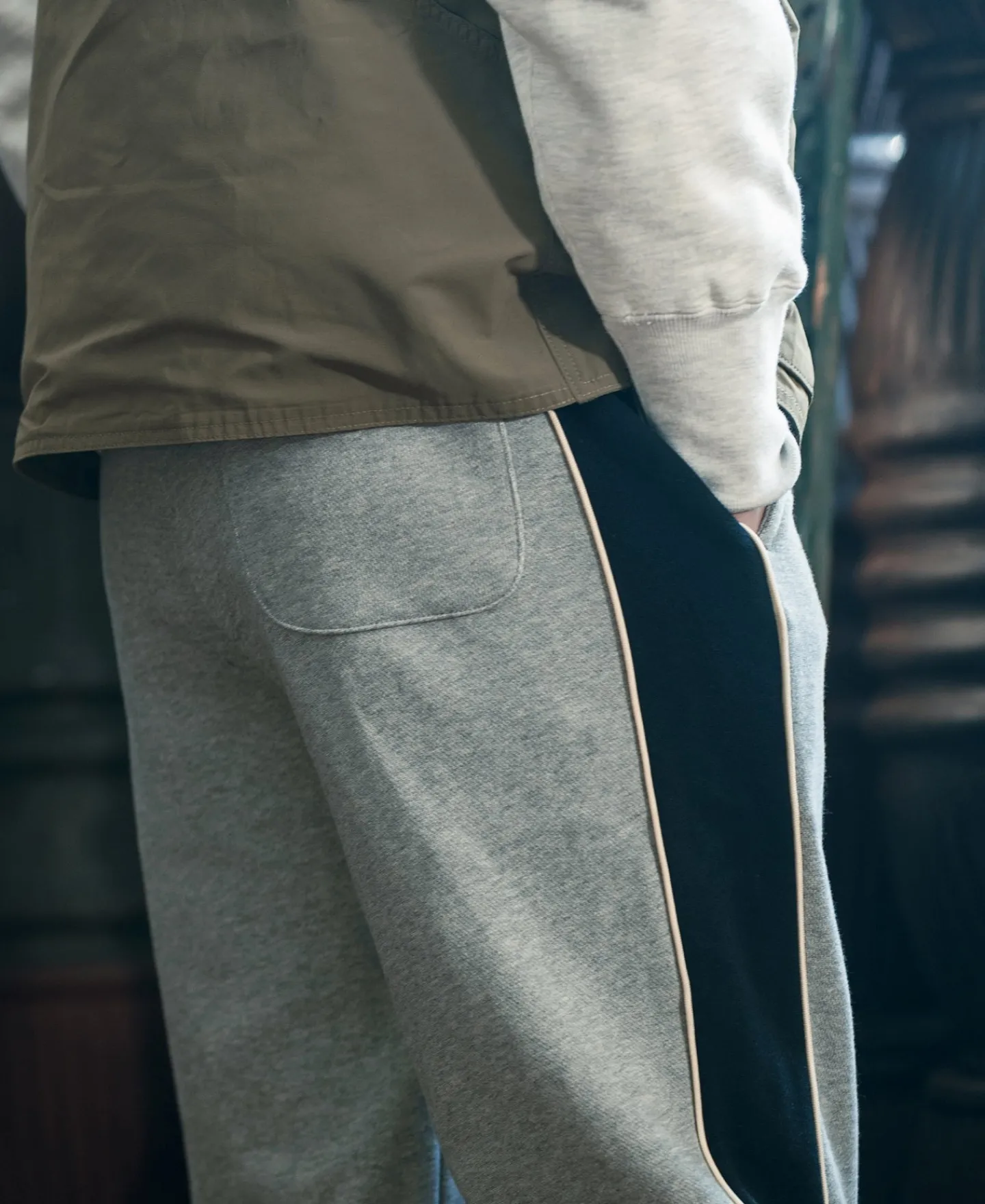Bronson Mfg Classic Straight-Leg Striped Logo-Embroidered Cotton-Terry Sweatpants -> Pants & Trousers|Sweatpants