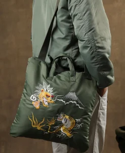 Bronson Mfg Dragon × Tiger Embroidery Flyers Helmet Bag><noscript><img width=