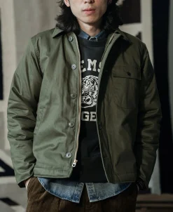 Bronson Mfg Final Version USN A-2 Deck Jacket (Polyester Lamb Wool)><noscript><img width=