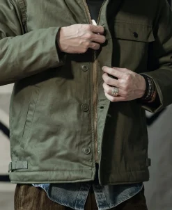 Bronson Mfg Final Version USN A-2 Deck Jacket (Polyester Lamb Wool)><noscript><img width=