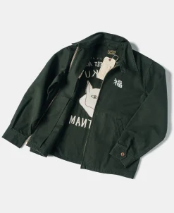 Bronson Mfg Fox Embroidery Vietnam Souvenir Jacket><noscript><img width=