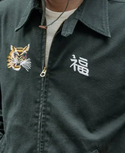 Bronson Mfg Fox Embroidery Vietnam Souvenir Jacket><noscript><img width=