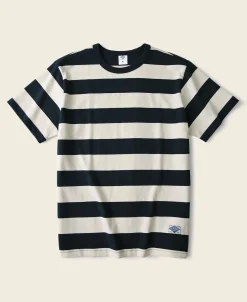 Bronson Mfg Heavyweight Cotton Wide Striped T-Shirt -> Short Sleeve T-Shirts