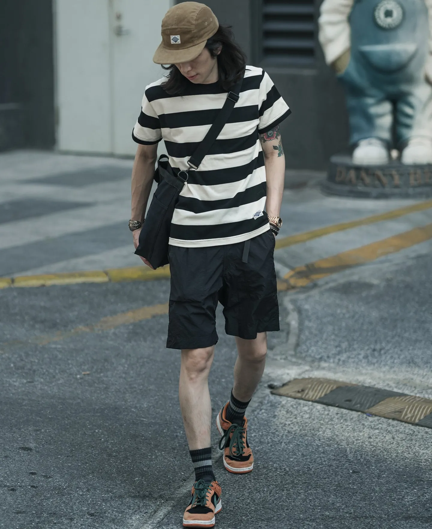 Bronson Mfg Heavyweight Cotton Wide Striped T-Shirt -> Short Sleeve T-Shirts