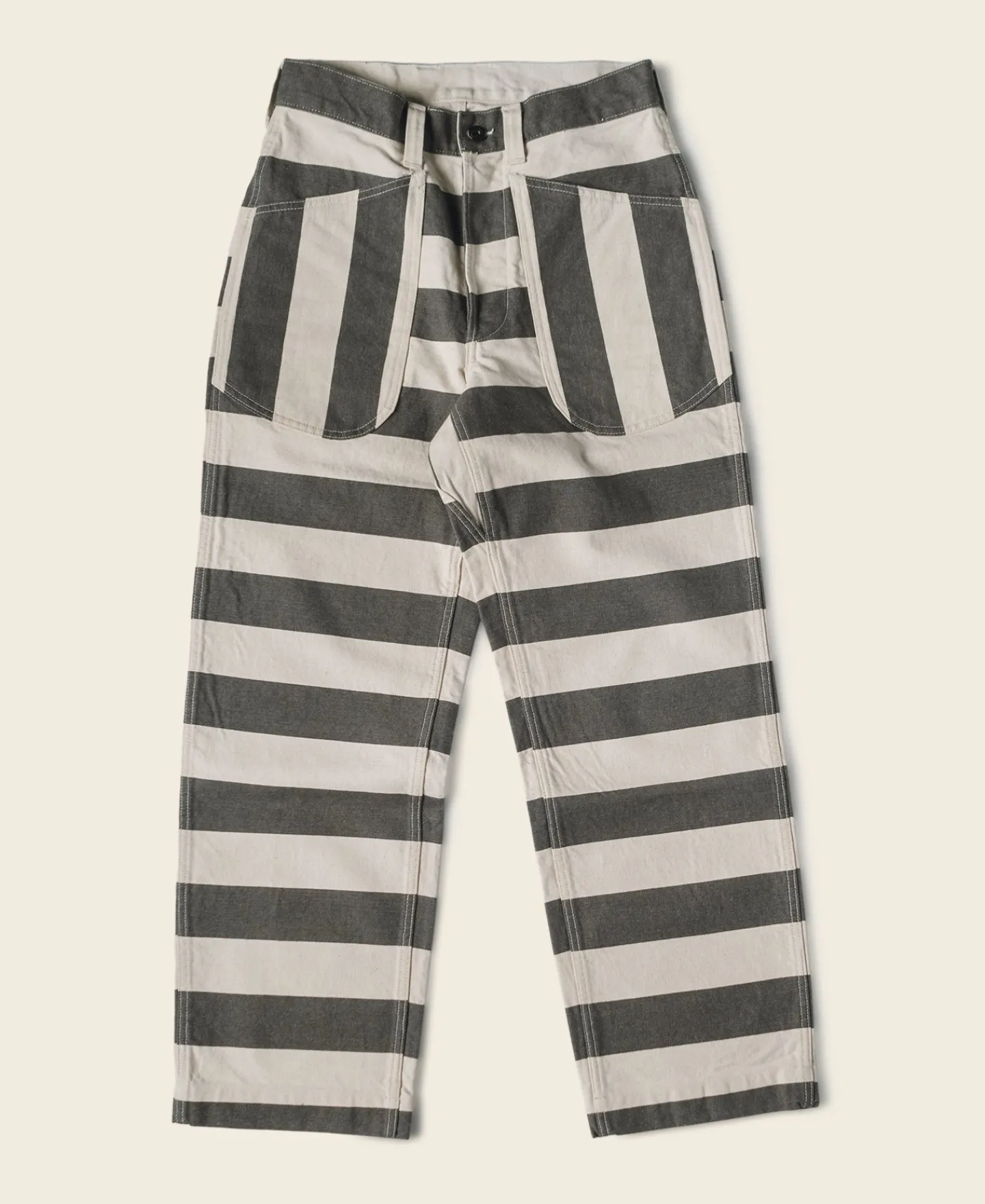 Bronson Mfg Heavyweight Wide Striped Prisoner Pants> Pants & Trousers