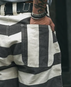 Bronson Mfg Heavyweight Wide Striped Prisoner Pants><noscript><img width=