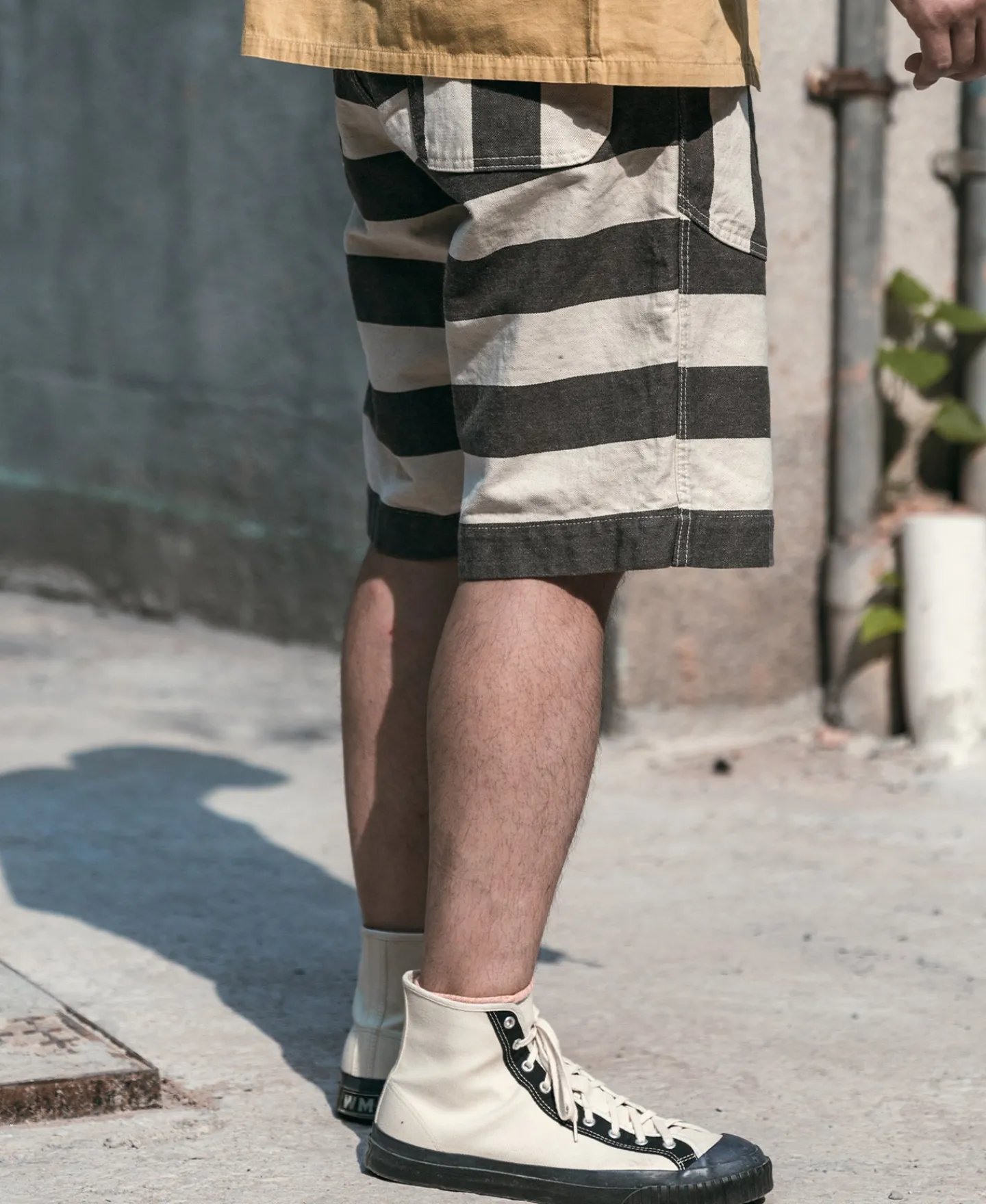 Bronson Mfg Heavyweight Wide Striped Prisoner Shorts> Shorts