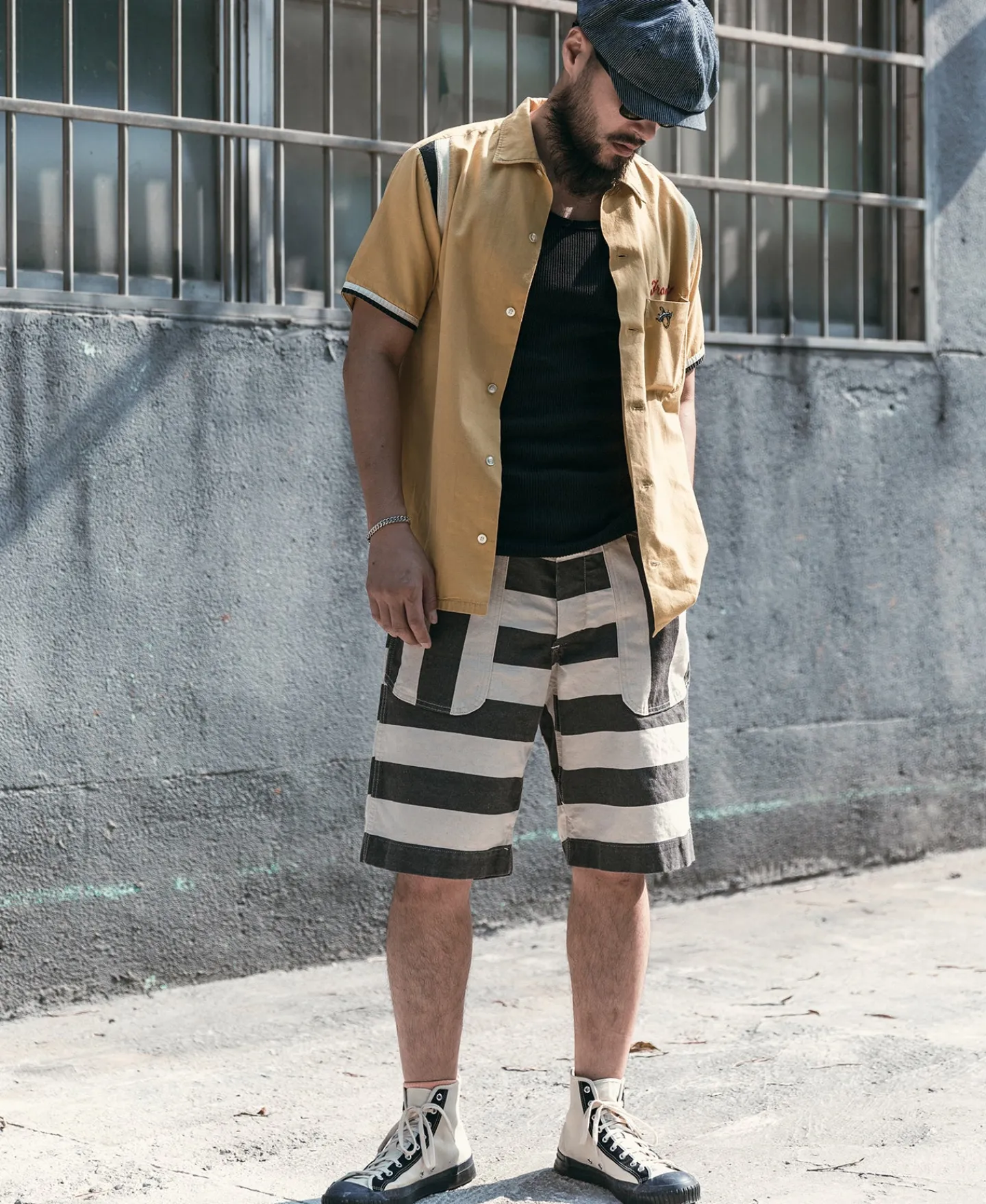Bronson Mfg Heavyweight Wide Striped Prisoner Shorts> Shorts