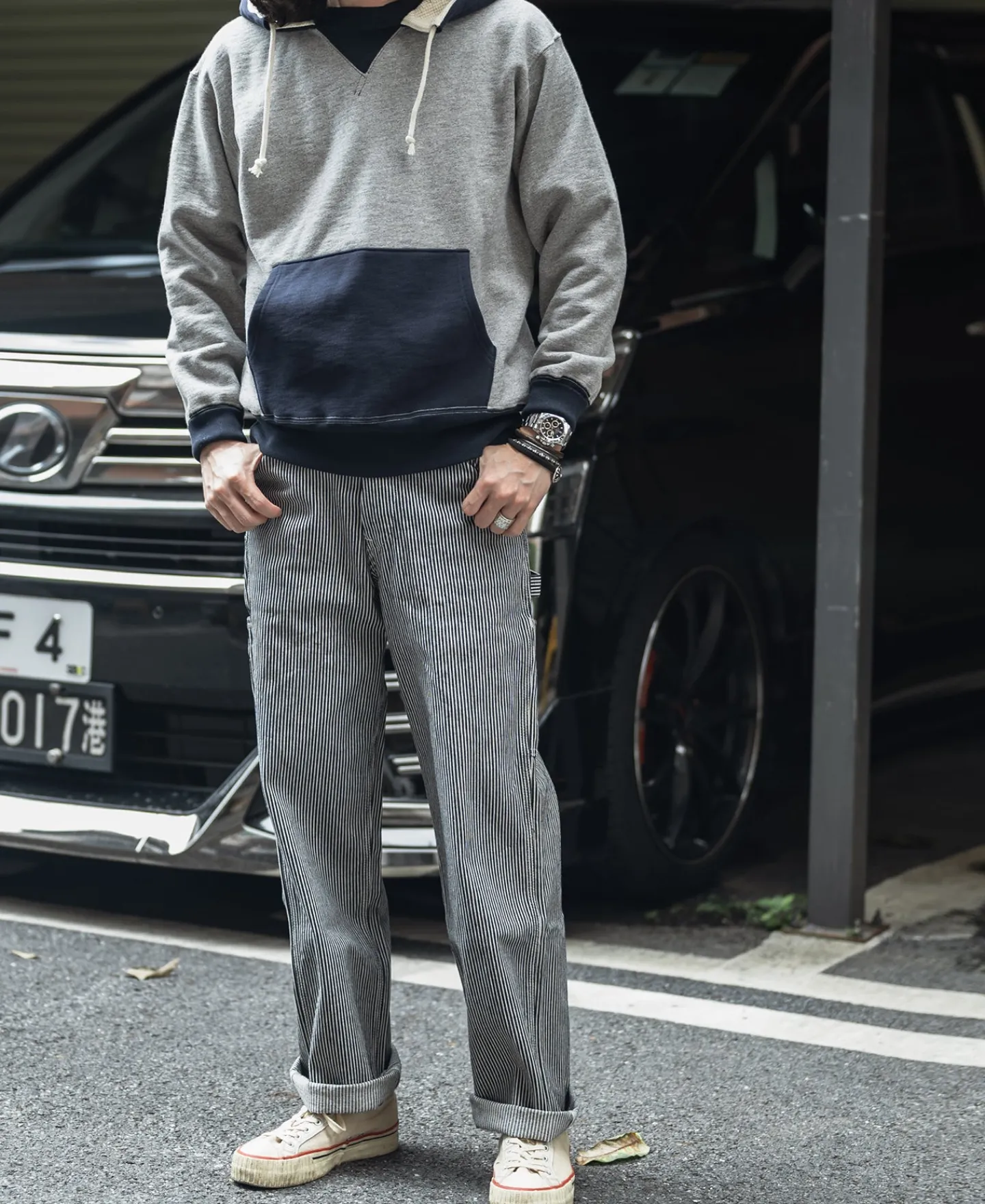 Bronson Mfg Hickory Stripe Carpenter Pants> Pants & Trousers