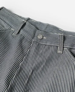 Bronson Mfg Hickory Stripe Cotton Cargo Shorts><noscript><img width=