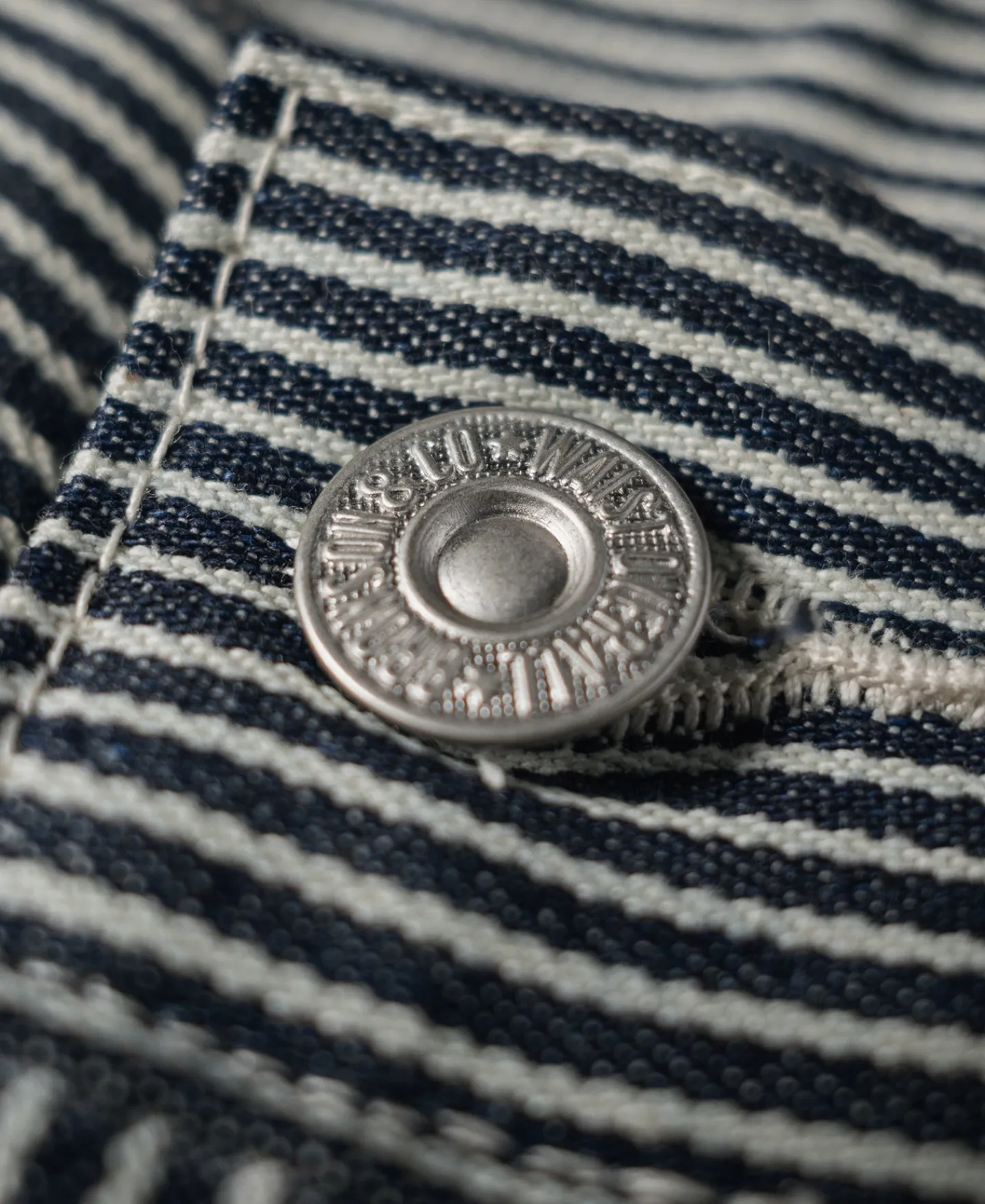 Bronson Mfg Hickory Stripe Cotton Cargo Shorts> Shorts