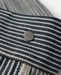 Bronson Mfg Hickory Stripe Cotton Cargo Shorts><noscript><img width=