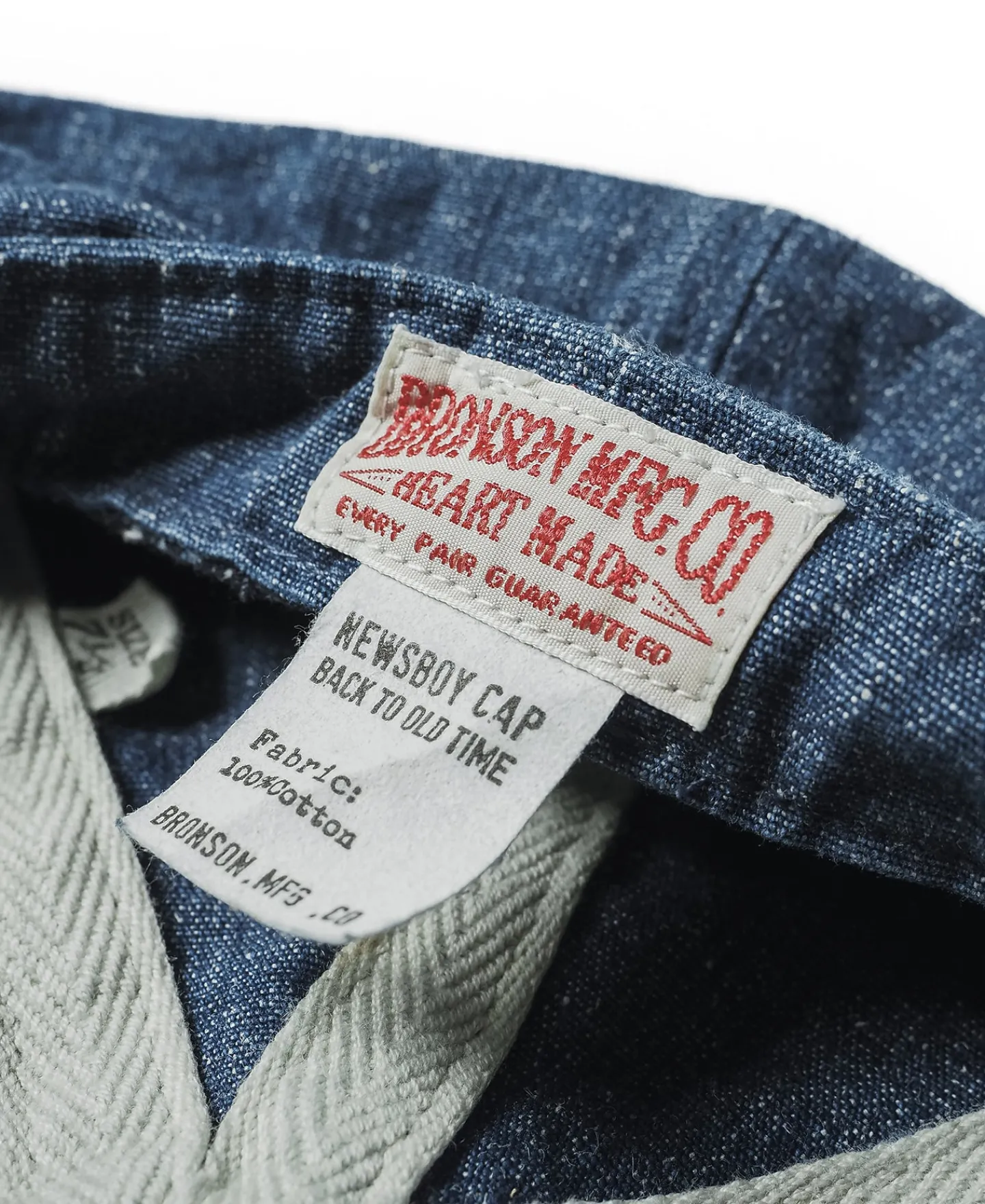 Bronson Mfg Indigo Linen and Cotton-Blend Newsboy Cap> Hats & Caps