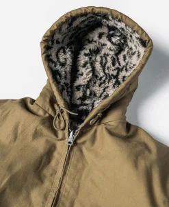 Bronson Mfg Leopard Print Reversible Deck Jacket -><noscript><img width=